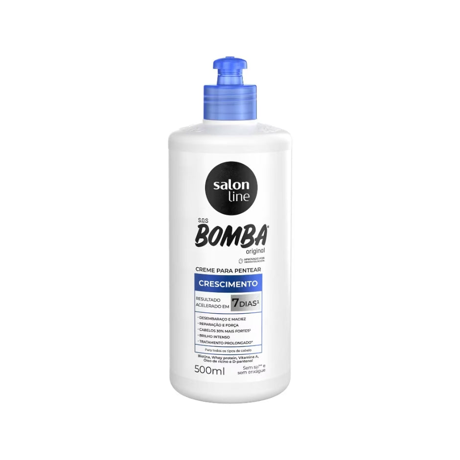 Salon Line — #Bomba Original
Crème de coiffage Croissance (leave-in) — 500 ml