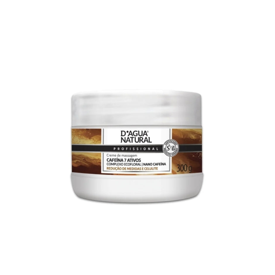 D’ÁGUA NATURAL – CRÈME DE MASSAGE CAFÉINE 7 ACTIFS
