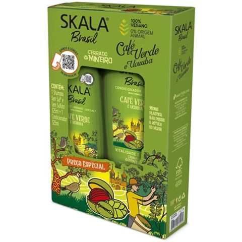 Skala Brasil - Kit Café verde Shampoing + Conditionneur