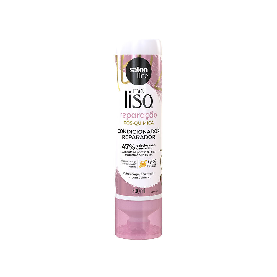Après-shampoing Meu Liso Anti frissotis et réparateur après traitement chimique