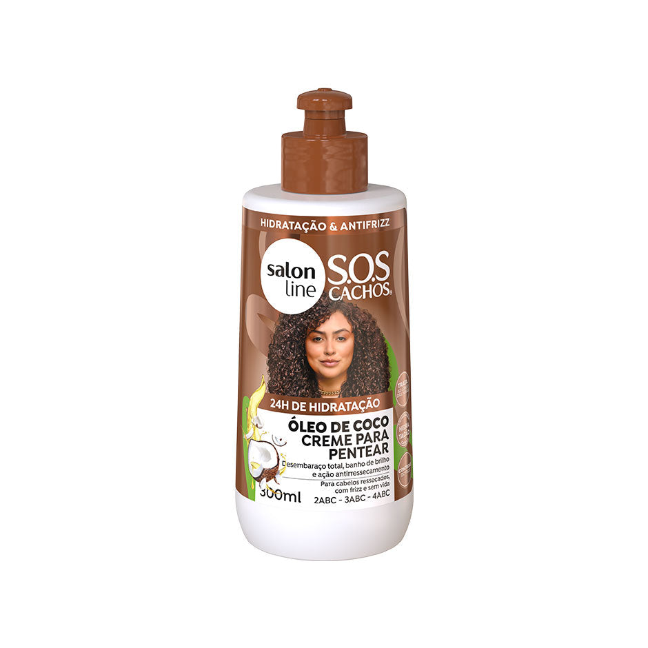 SOS Cachos - Huile de coco Crème coiffante