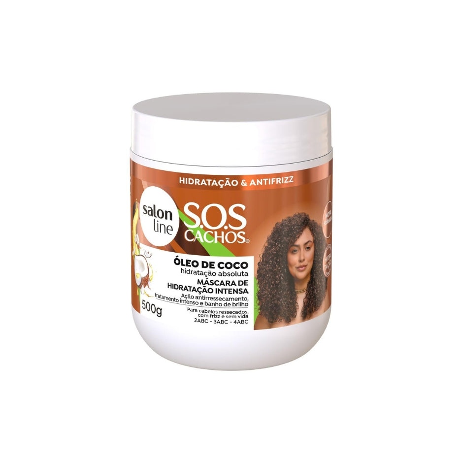 Salon Line – SOS Cachos Masque de Hydratation Intense à l’Huile de Coco