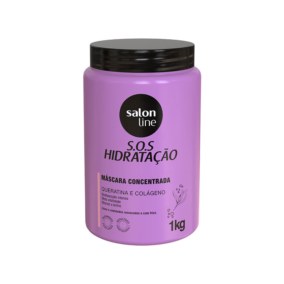 Masque SOS Hydratation Quératine et Collagène Végétale