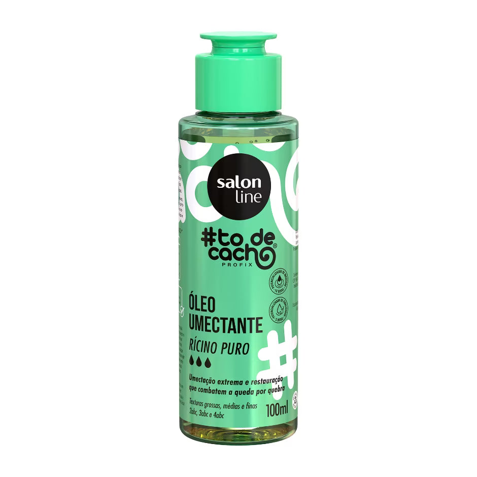Soins hydratant huile de ricin pure #todecacho Salon Line