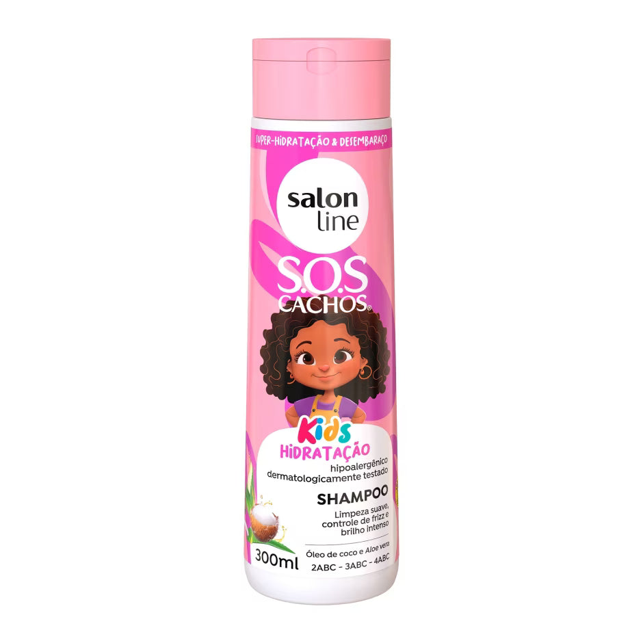 SOS Cachos Kids - Shampoing hydration, contrôle des frisottis, contrôle du volume
