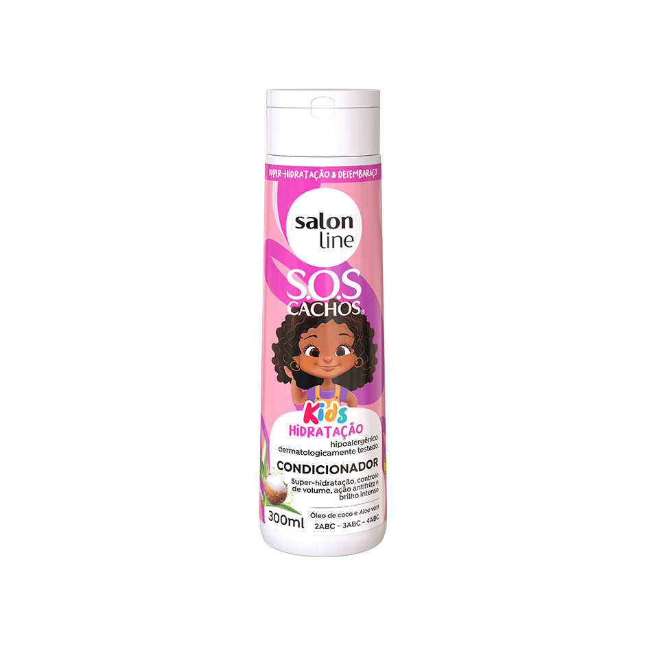 SOS Cachos Kids - Après- shampoing hydration, contrôle des frisottis, contrôle du volume