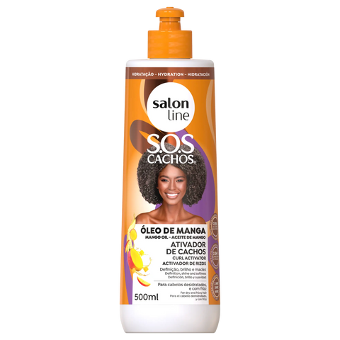 SOS Cachos - Huile de mangue  Activateur de boucle