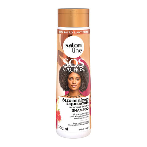 SOS Cachos - Huile de ricin et kératine shampoing