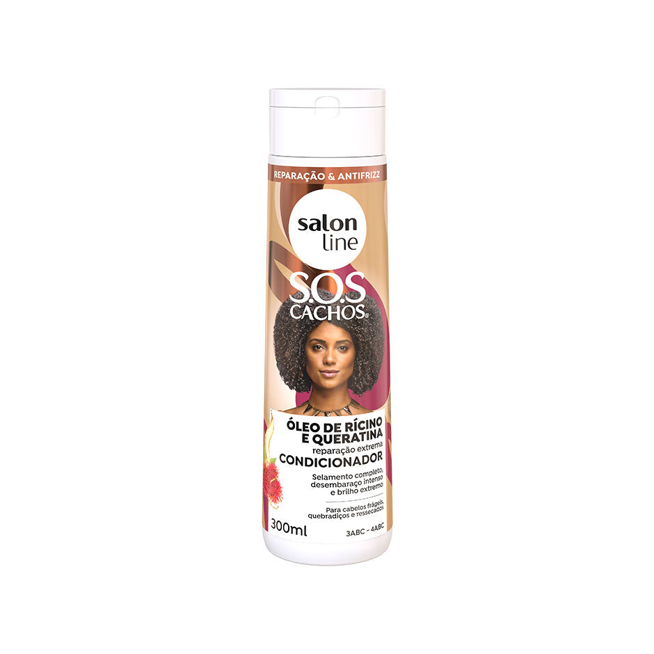 Après-Shampoing SOS Cachos - Huile de ricin et kératine