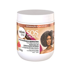 SOS Cachos - Huile de ricin et kératine Masque