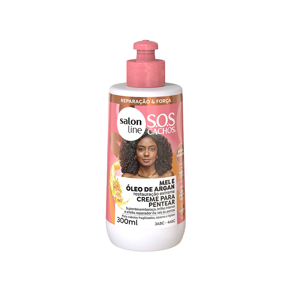 SOS Cachos - Miel et l'huile d'Argan Crème coiffante