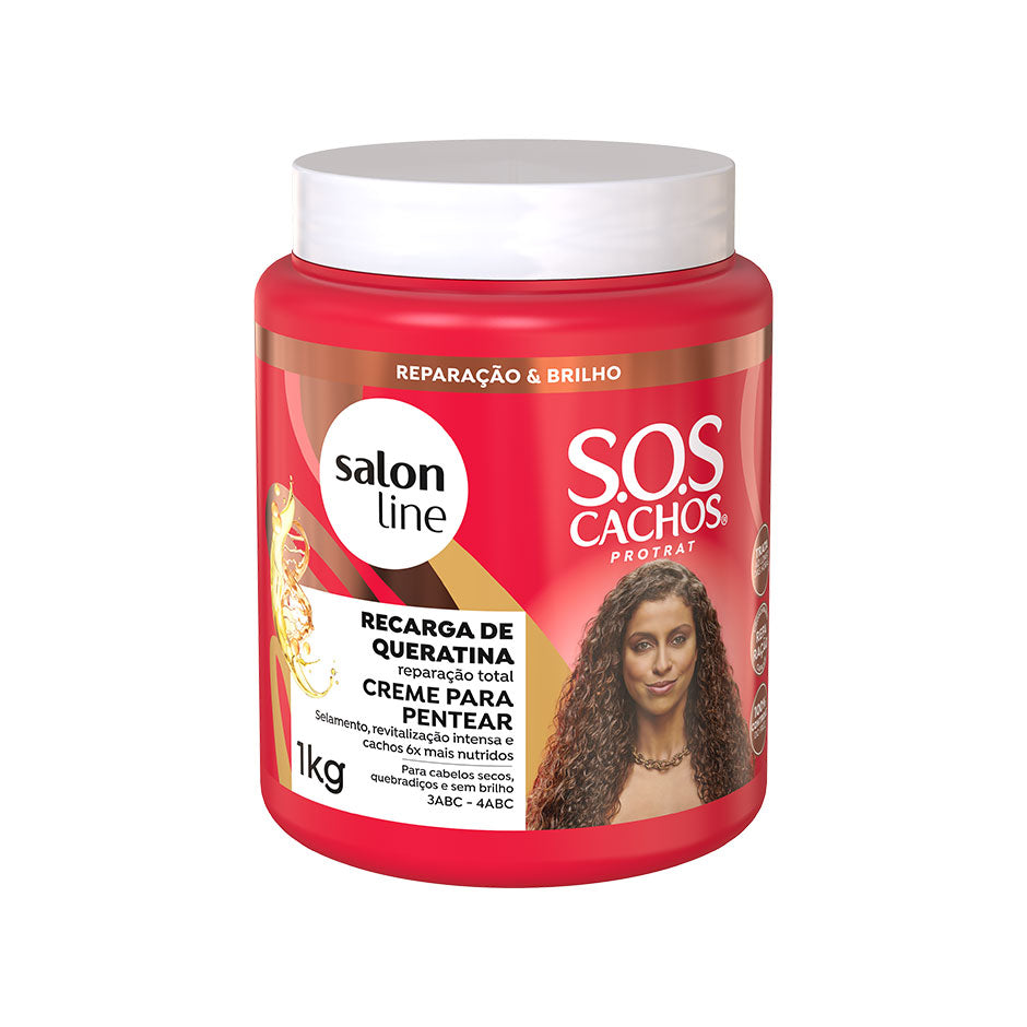 SOS Cachos - Recharge en Kératine Crème coiffante