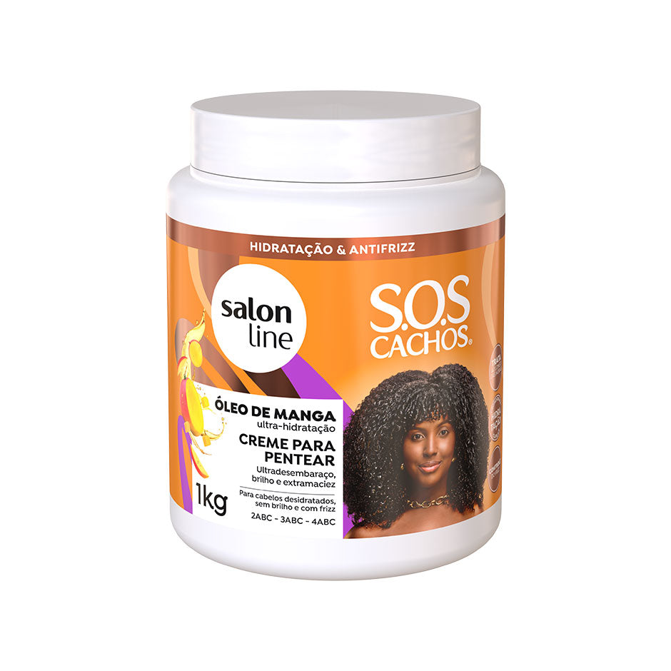 SOS Cachos - Huile de mangue  Crème coiffante