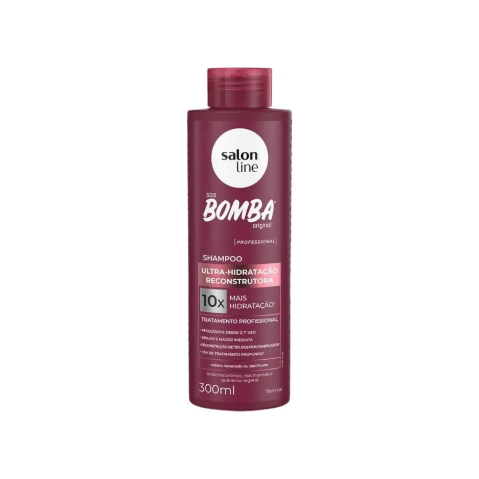 Shampoo Bomba Ultra-Hidratação Reconstrutora – Salon Line
