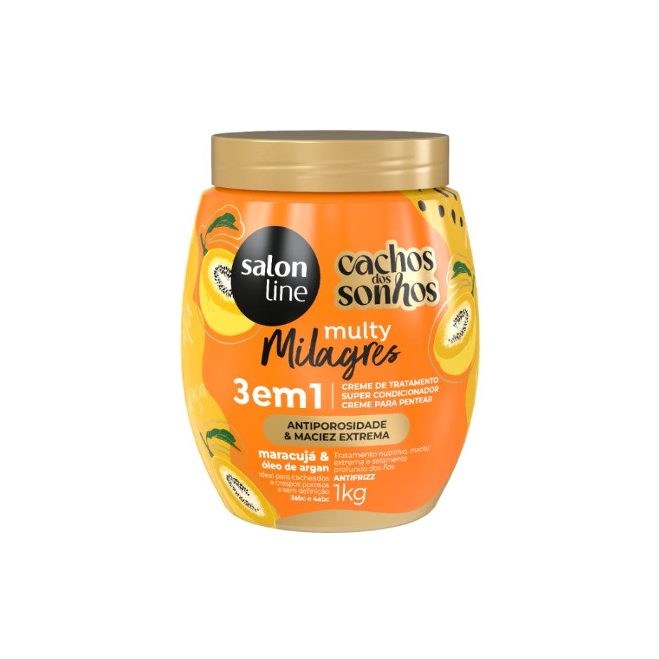 La crème de traitement Multy Miracles Fruit de la passion et huile d’argan 3 en 1