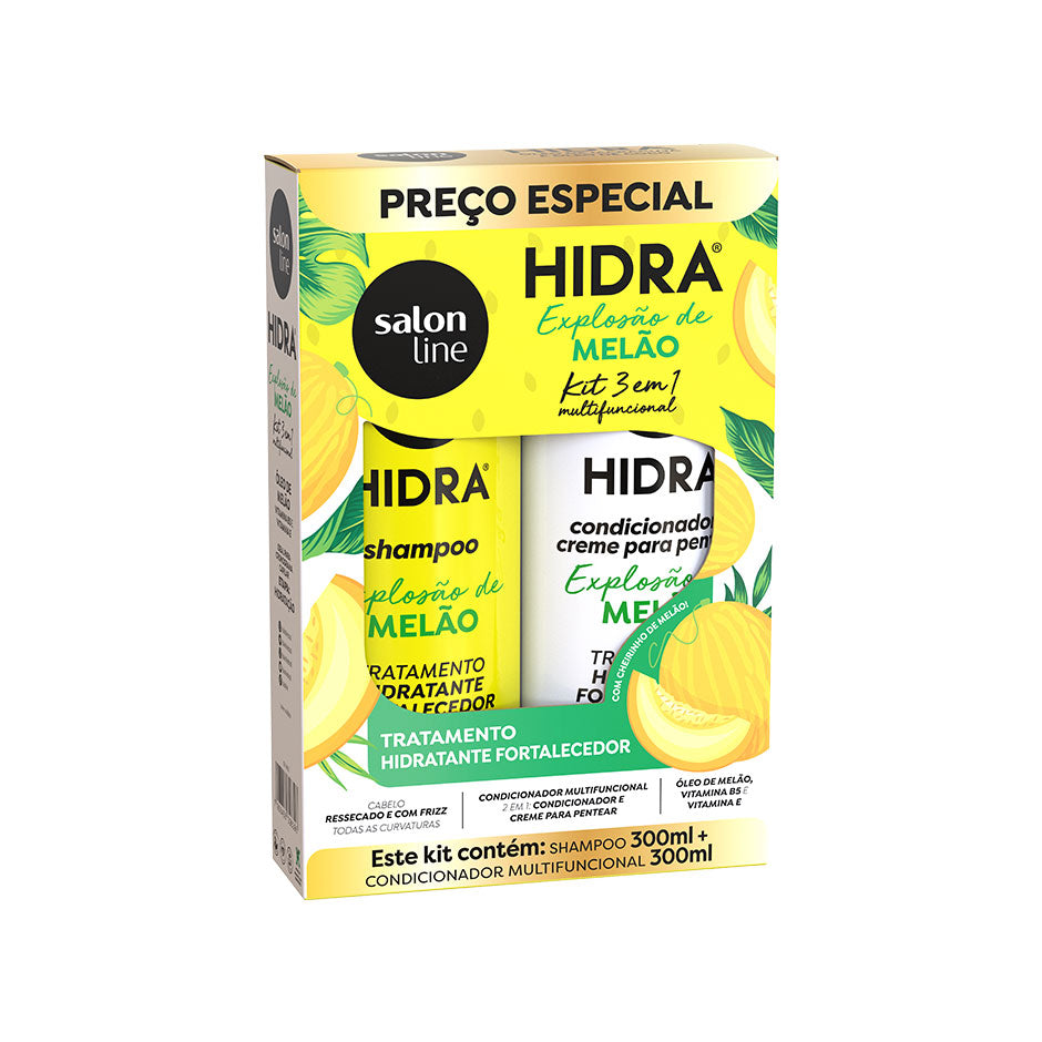 Kit shampoing et après-shampoing 3 en 1 Hydra Melon Explosion