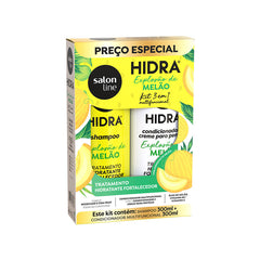 Kit shampoing et après-shampoing 3 en 1 Hydra Melon Explosion