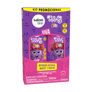 Kit de shampooing et d’après-shampooing Raisin #todecacho Kids