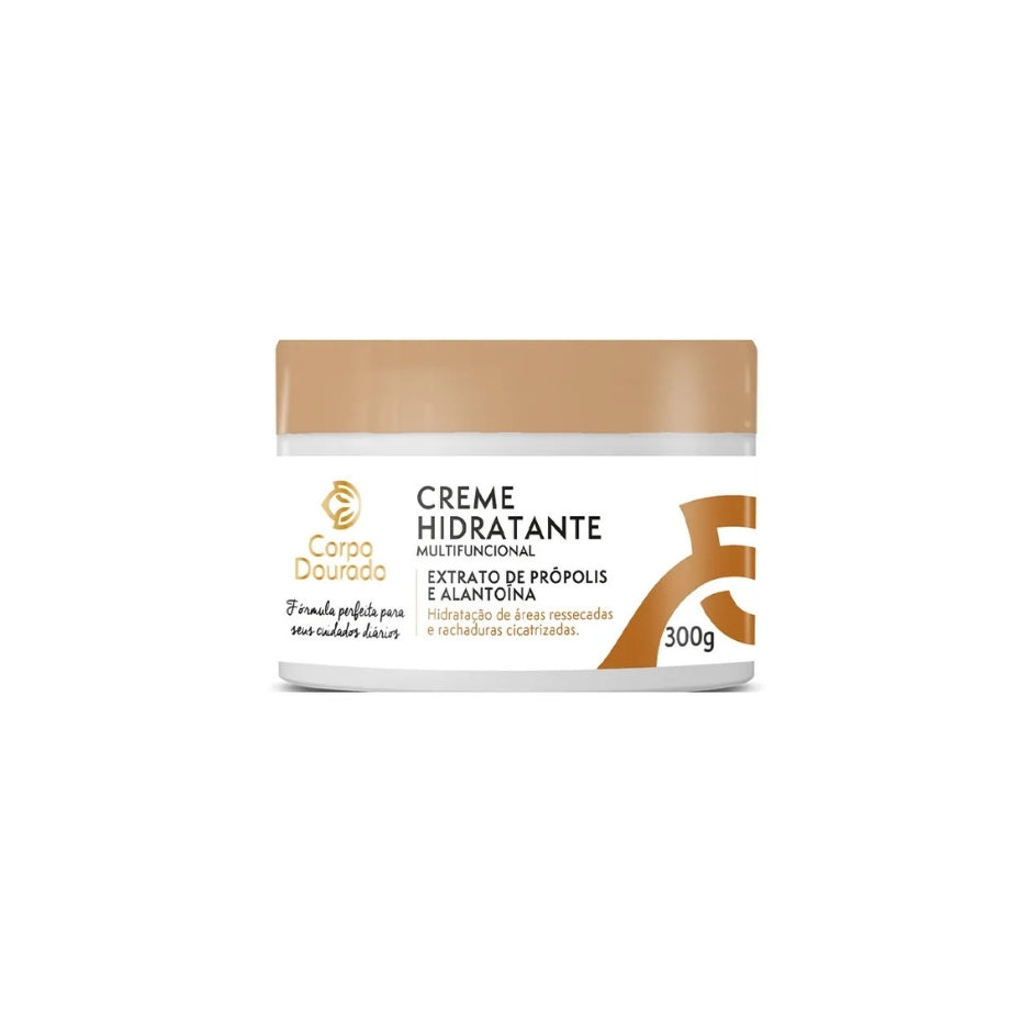 Corpo Dourado — Crème Hydratante Multifonction (Própolis & Allantoïne) 300 g