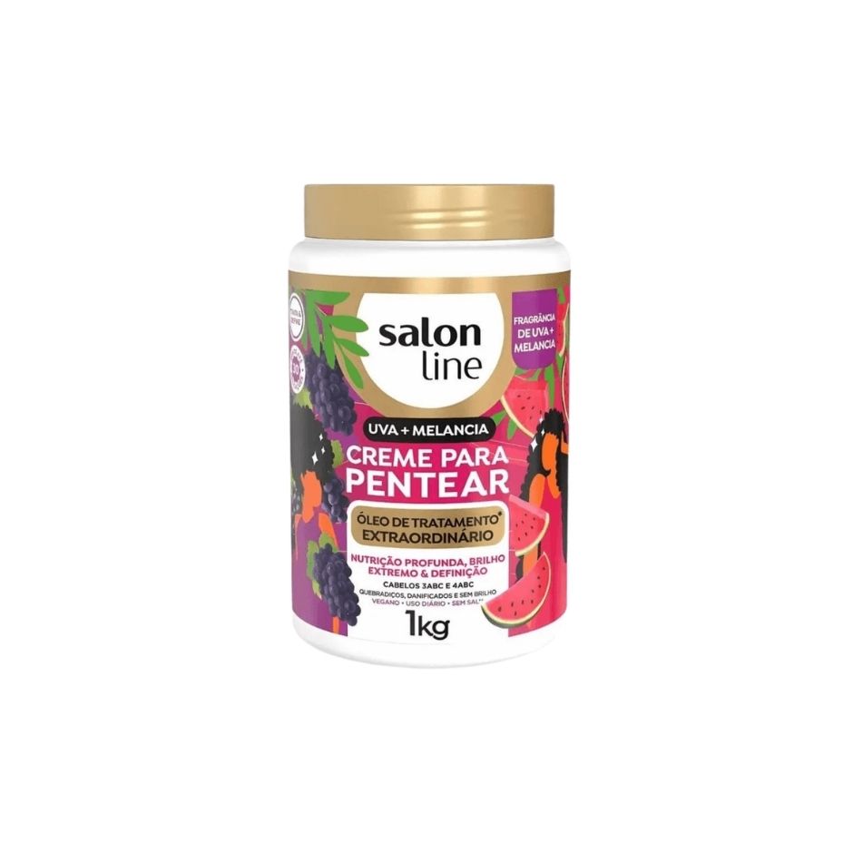 Crème Coiffante Uva + Melancia 1 kg – Salon Line