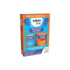 Kit Définition Naturelle – Salon Line
Shampooing 300 ml + Crème Multifonction 3 en 1 300 ml