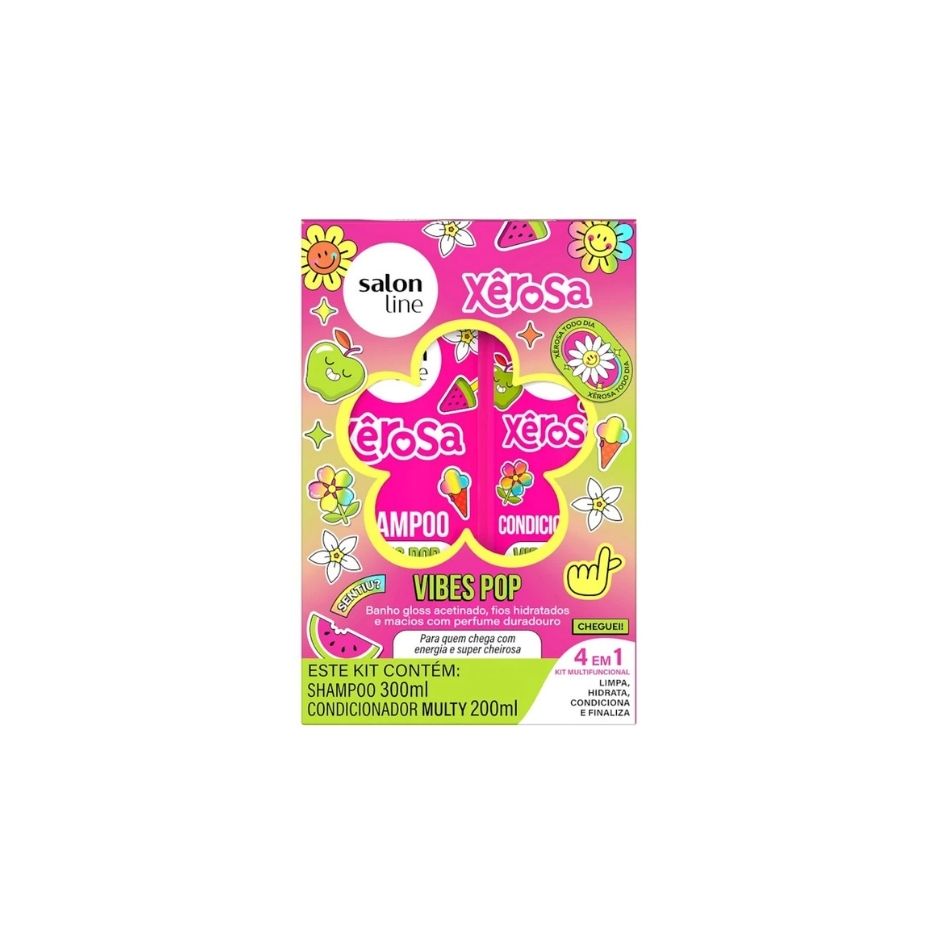 Kit Shampooing 300 ml + Après-shampooing 200 ml Xêrosa Vibes Pop