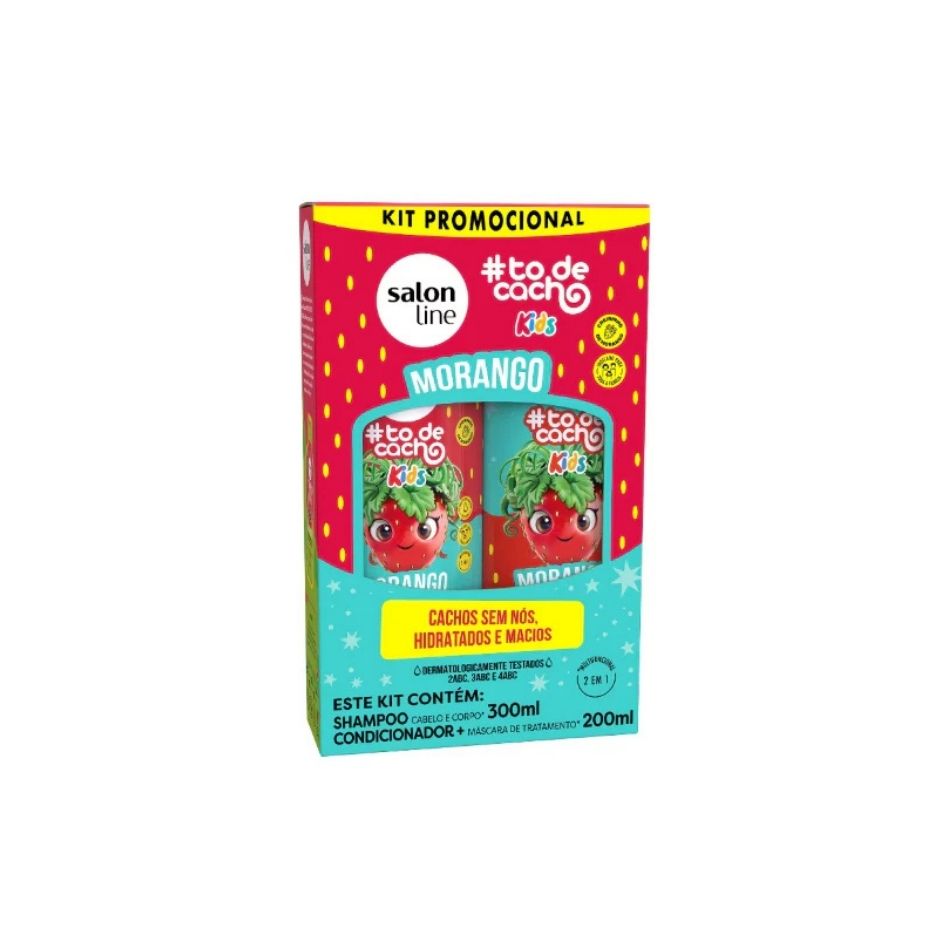 Kit Shampooing & Après-shampooing Fraise #todecacho Kids