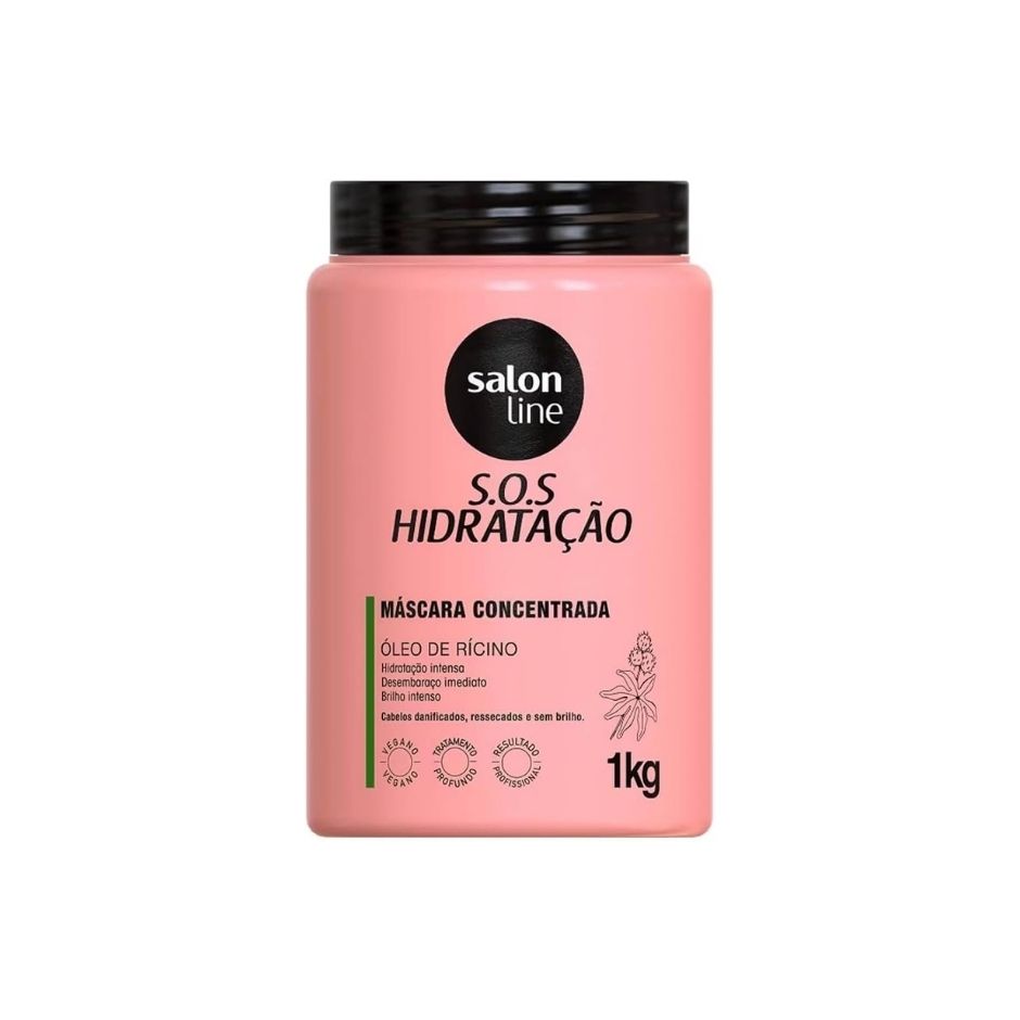 Masque S.O.S Hydratation à l’Huile de Ricin – Salon Line – 1 kg
