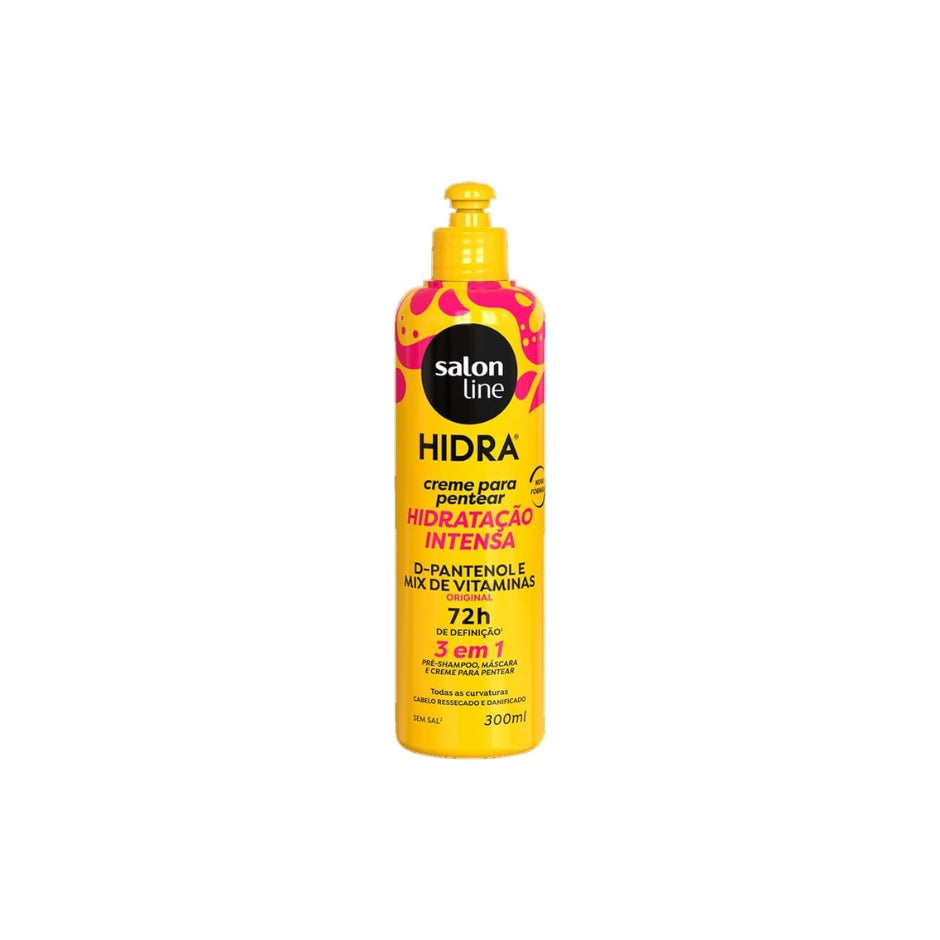 Salon Line HIDRA – Crème de Coiffage 3 en 1 – Hydratation Intense – 300 ml