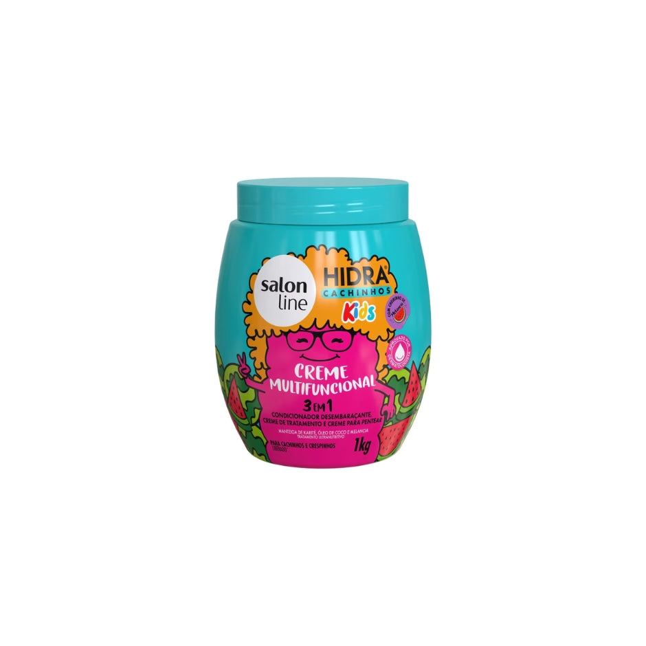 Salon Line Hidra Cachinhos Kids – Crème Multifonctionnelle 3 en 1 (1kg)