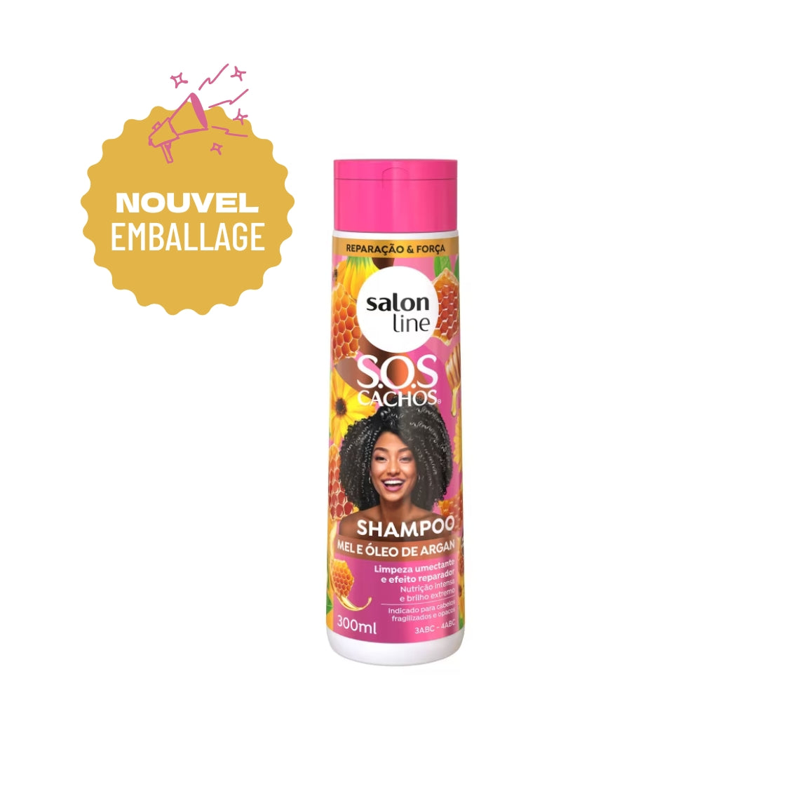 SOS Cachos - Miel et l'huile d'Argan Shampoing