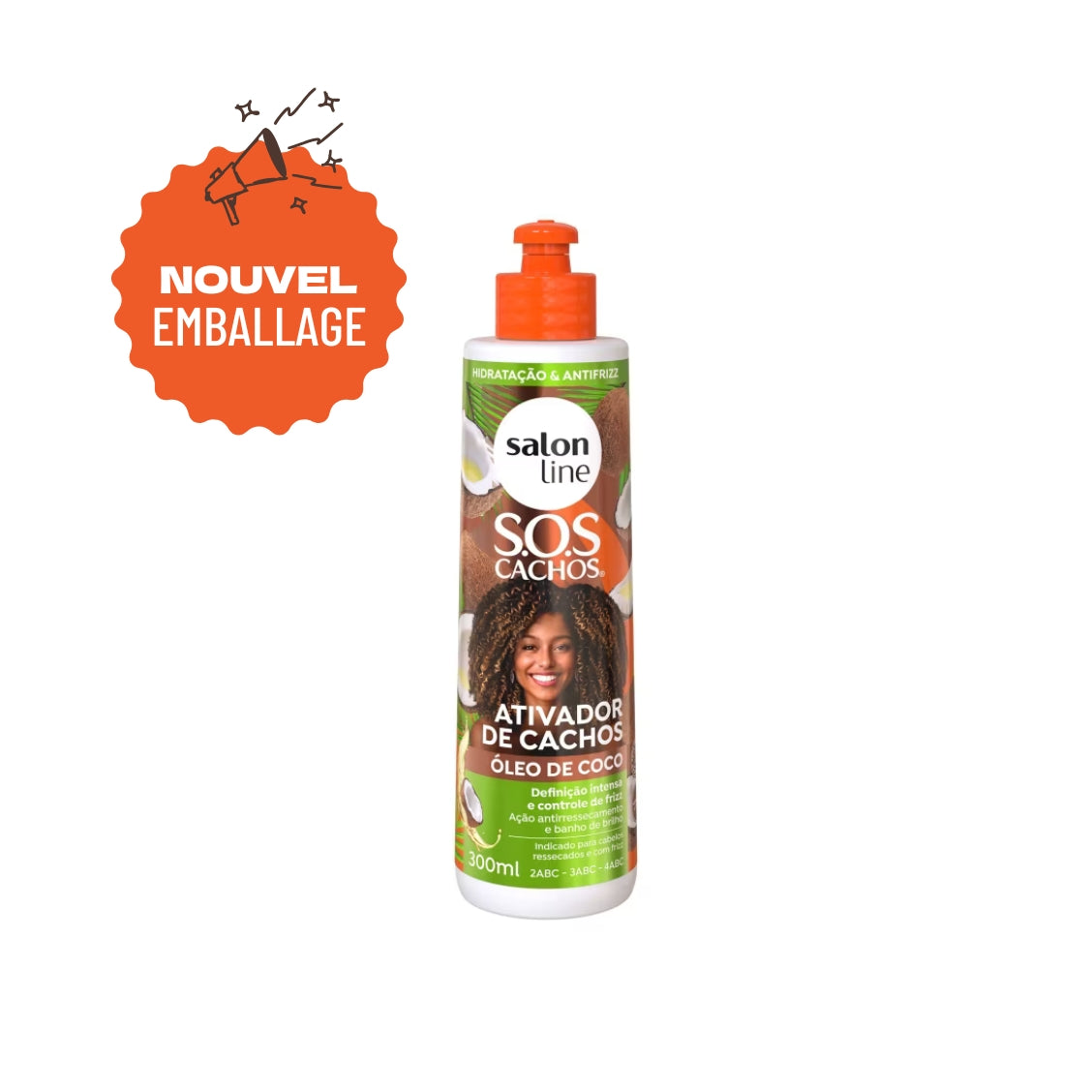 SOS Cachos - Huile de coco Activateur de boucle