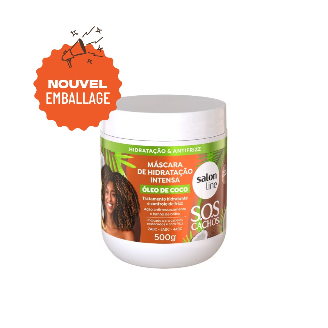 Salon Line – SOS Cachos Masque de Hydratation Intense à l’Huile de Coco