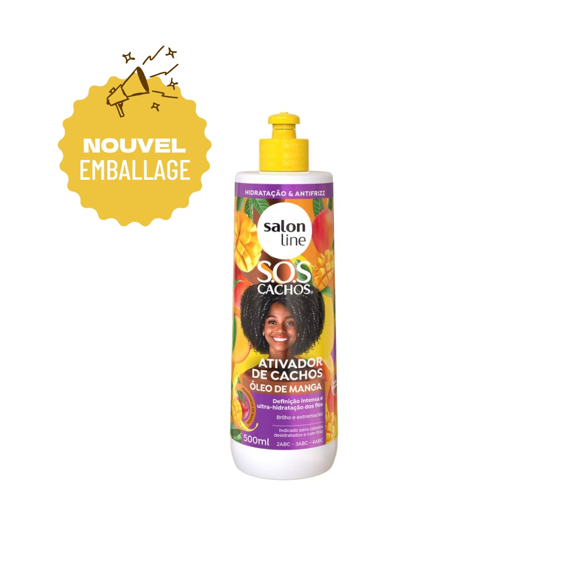 SOS Cachos - Huile de mangue  Activateur de boucle